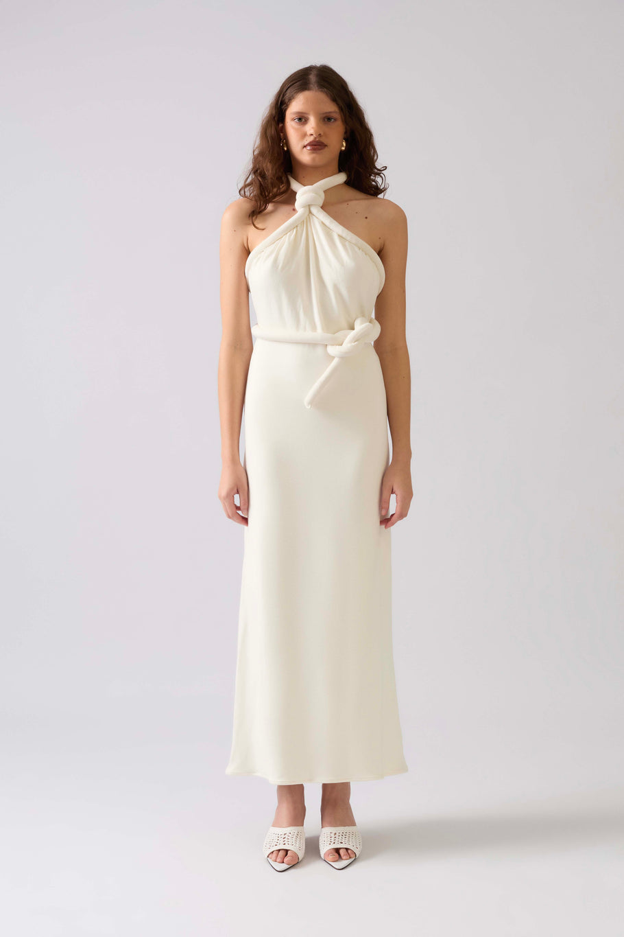 Vestido Cana II Tricot Chalk