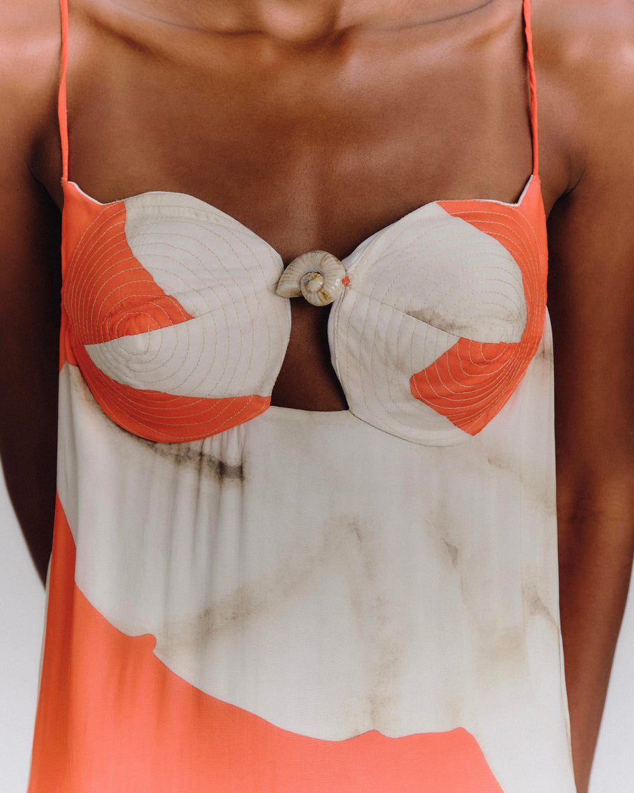 Vestido Vênus Midi Nautillus Amarilis