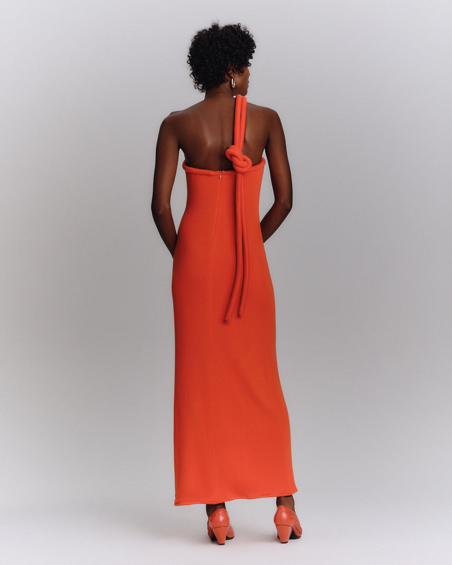 Vestido Cana II Tricot Scarlet