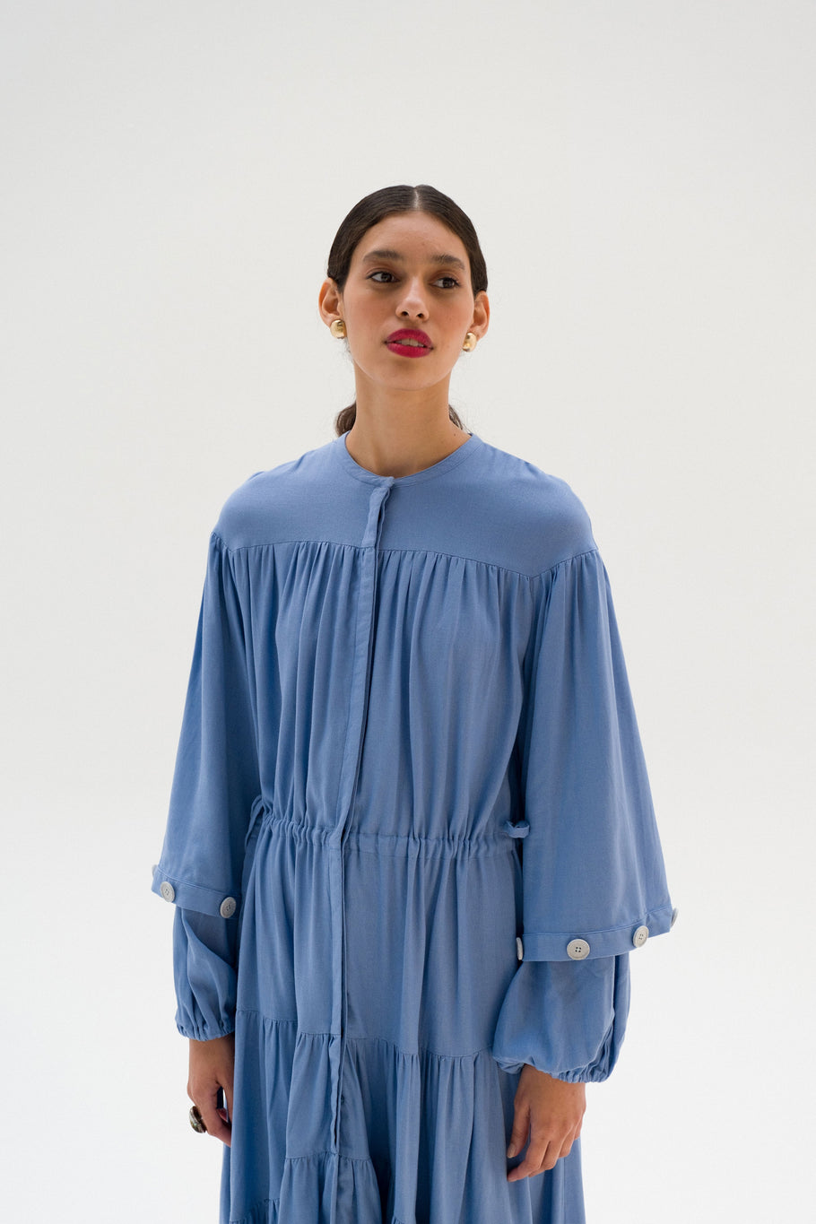 Vestido Thabat Azul Maya